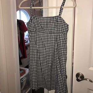 Gingham style mini dress